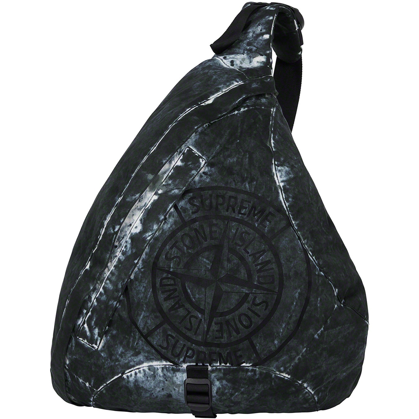 Supreme®/Stone Island® Painted Camo Nylon Shoulder Bag view 3